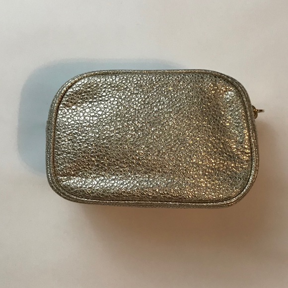 Tory Burch Gold Metallic Reva Women's Cosmetics/Jewelry Bag - Picture 4 of 7